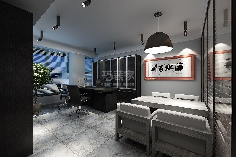 -蔚蓝商务港141㎡工业风格