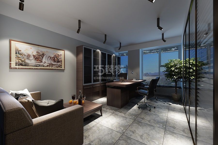 -蔚蓝商务港141㎡工业风格