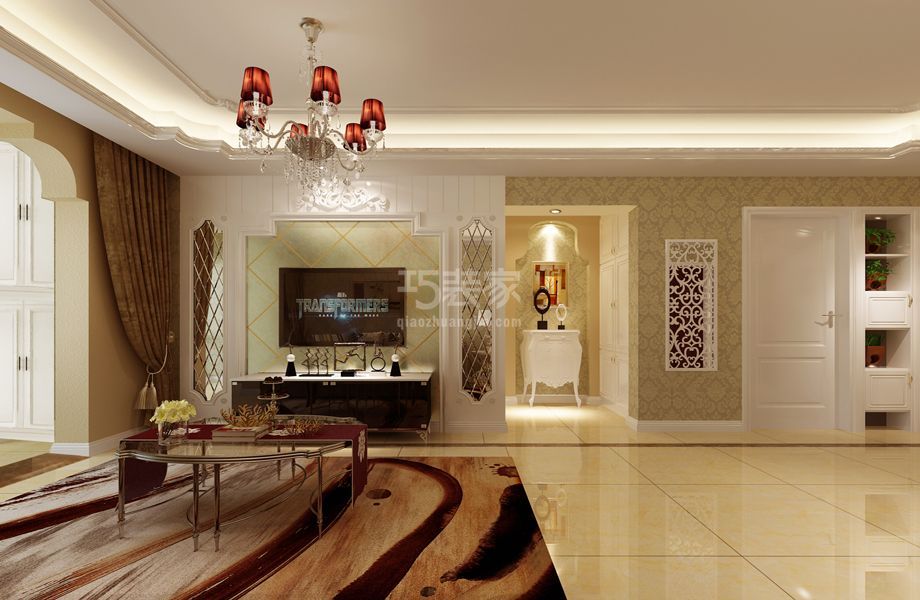 -中铁品园98平简欧风格