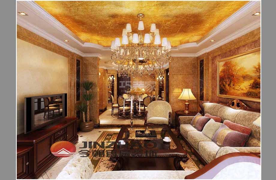 -枫丹园145平方豪华欧式装修