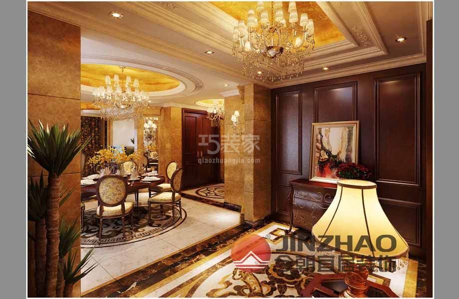 -枫丹园145平方豪华欧式装修