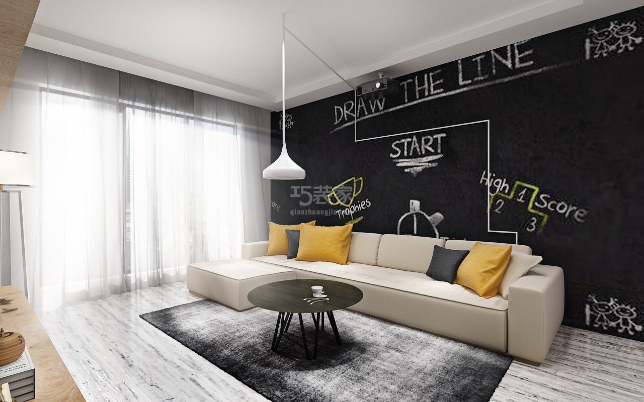 -银杏苑 98平 北欧风格