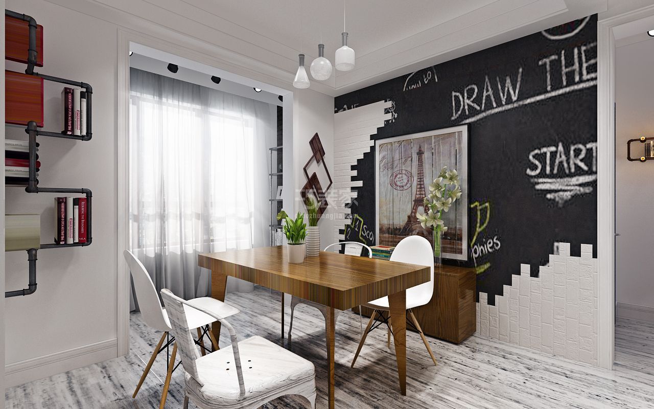 -银杏苑 98平 北欧风格